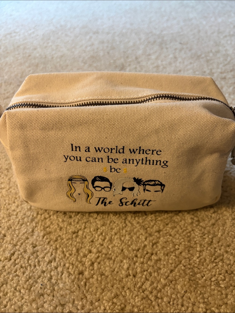 Schitt’s Creek Travel Bag “In a world where you can be anything be The Schitt”